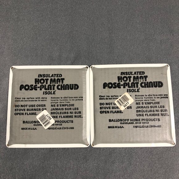 Hallmark Insulated Hot Mat Made in U.S.A. Set of 2 Basket of Flowers - Picture 2 of 5